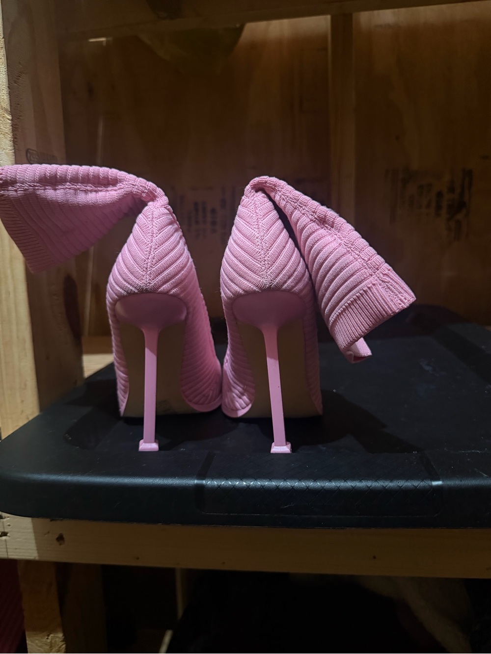 Elegant Pink Quilted Stiletto Heels